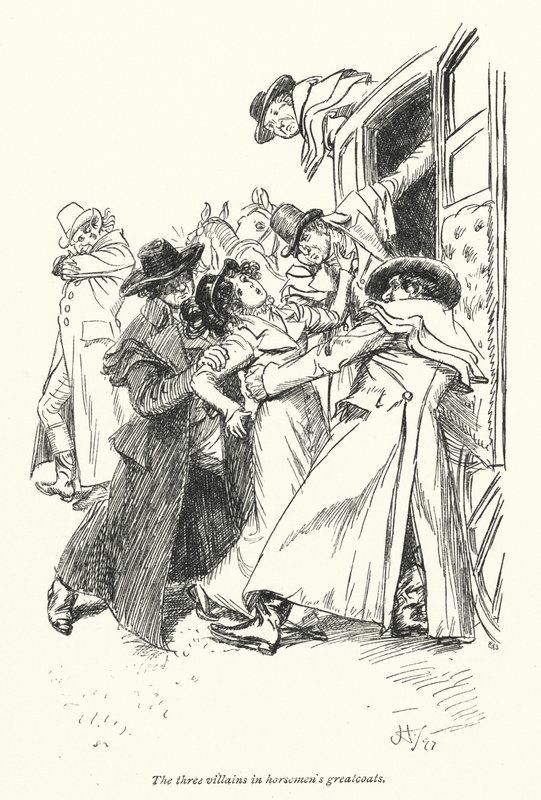 Ilustração para Northanger Abbey de Jane Austen (litho) de Hugh Thomson