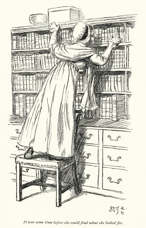 Ilustração para Northanger Abbey de Jane Austen (litho) de Hugh Thomson
