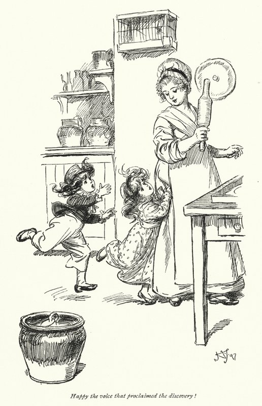 Ilustração para Northanger Abbey de Jane Austen (litho) de Hugh Thomson