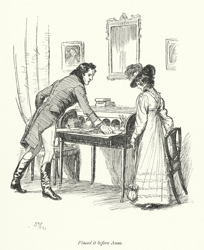 Ilustração para Persuasão de Jane Austen (litho) de Hugh Thomson