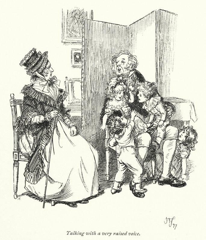 Ilustração para Persuasão de Jane Austen (litho) de Hugh Thomson
