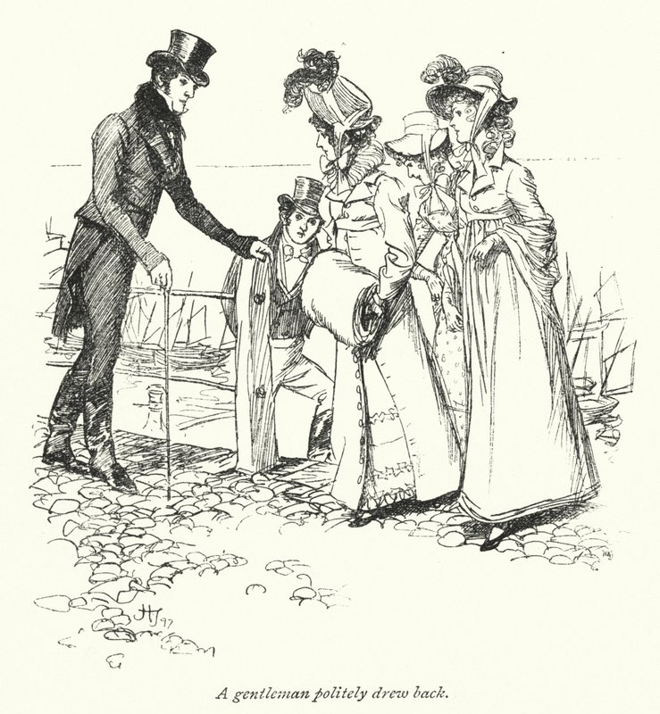 Ilustração para Persuasão de Jane Austen (litho) de Hugh Thomson
