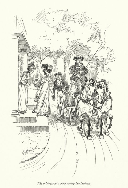 Ilustração para Persuasão de Jane Austen (litho) de Hugh Thomson
