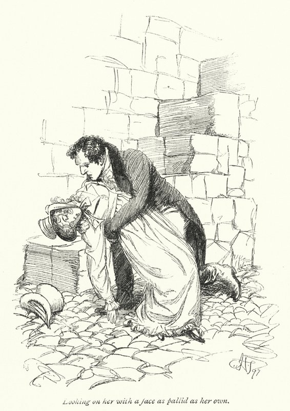 Ilustração para Persuasão de Jane Austen (litho) de Hugh Thomson
