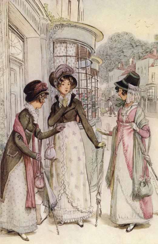 Ilustração para a rua da qualidade de Hugh Thomson
