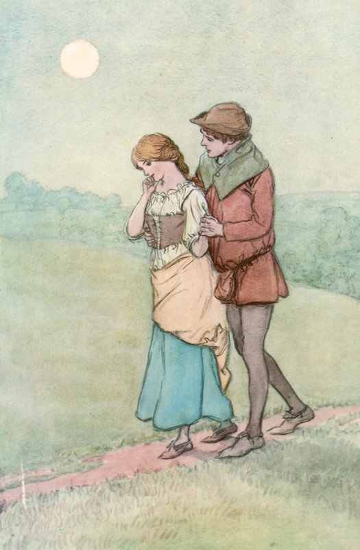 Ilustração para Shakespeare "s como você gosta d de Hugh Thomson