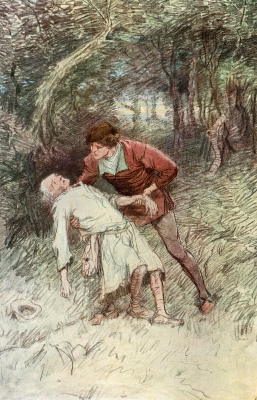 Ilustração para Shakespeares como você gosta de Hugh Thomson