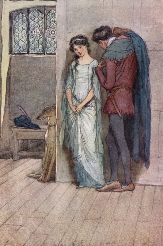 Ilustração para as alegres esposas de Windsor de Hugh Thomson