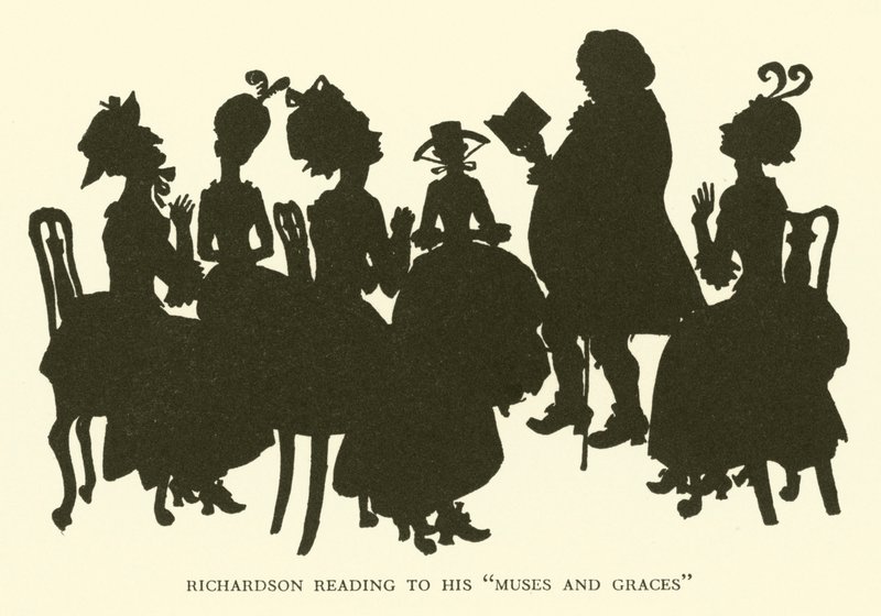Richardson Reading to his "Muses and Graces" (gravura) de Hugh Thomson