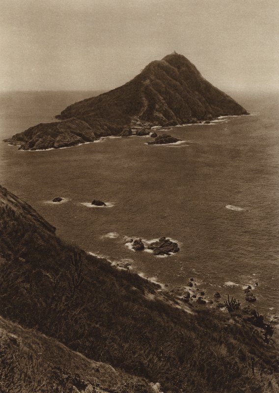 México: Costa de Mazatlan (fotografia a preto e branco) de Hugo Brehme
