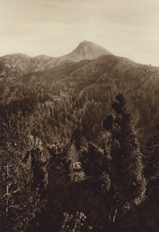 Mexico: Nevado de Colima, Vista parcial (b/w photo) de Hugo Brehme