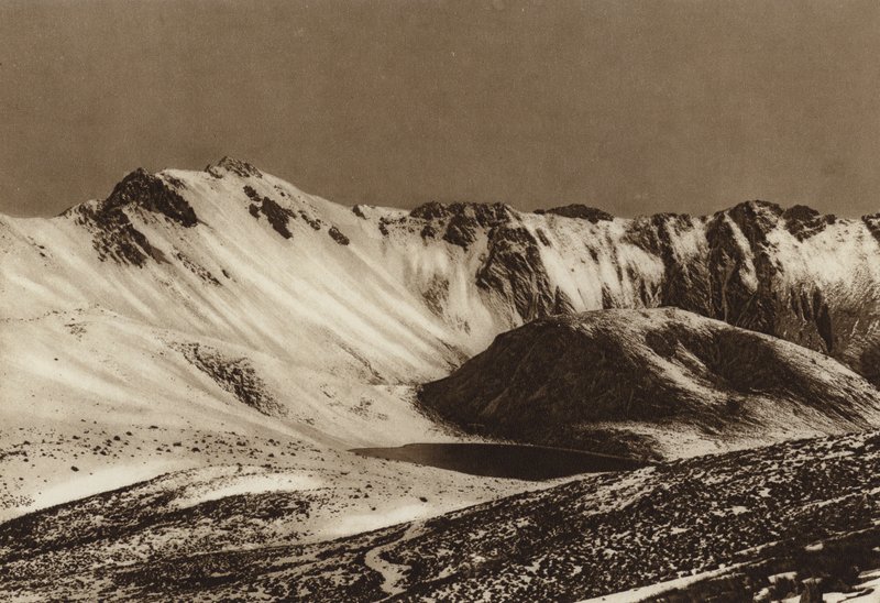 México: Nevado de Toluca, Estado Mejico (fotografia a preto e branco) de Hugo Brehme