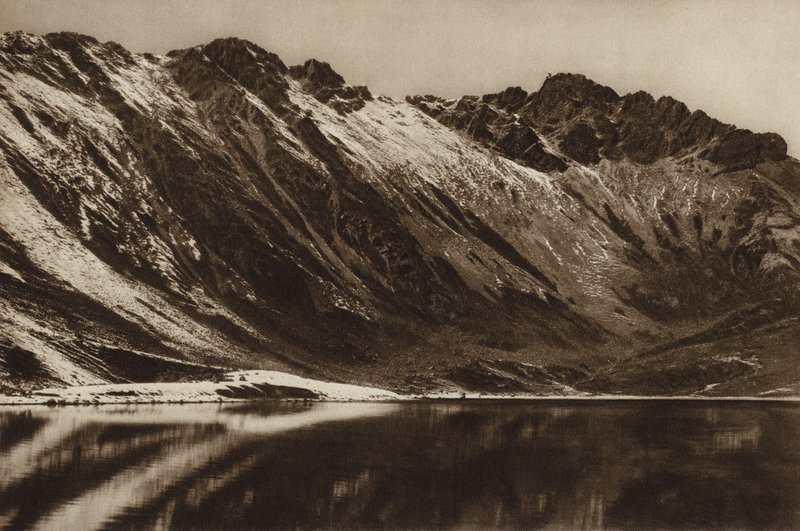 México: Nevado de Toluca, Estado Mejico (fotografia a preto e branco) de Hugo Brehme