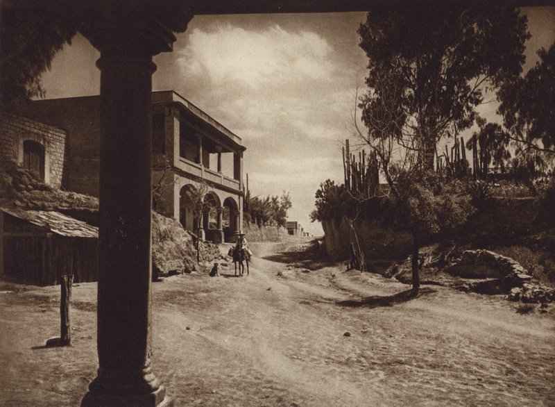 México: San Esteban, nos arredores da capital Mejico (fotografia a preto e branco) de Hugo Brehme
