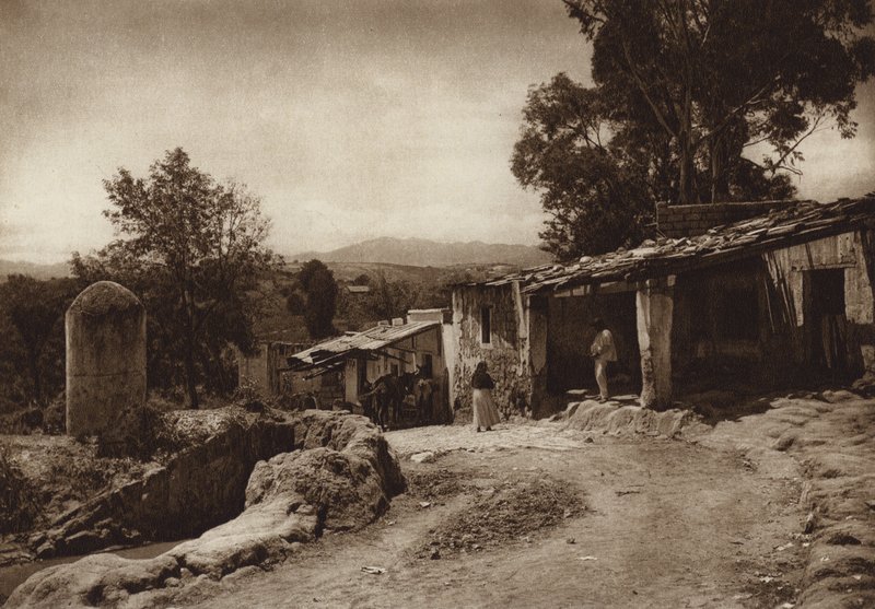 México: San Esteban, nos arredores da capital Mejico (fotografia a preto e branco) de Hugo Brehme