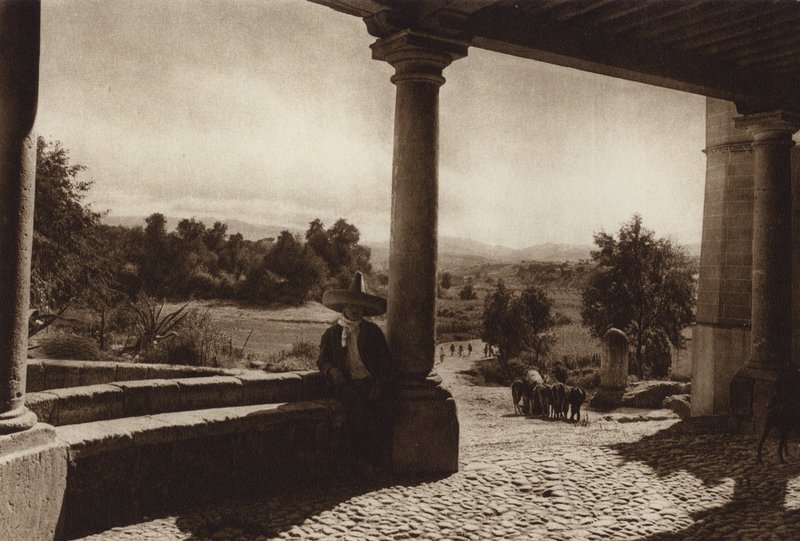 México: San Esteban, nos arredores da capital Mejico (fotografia a preto e branco) de Hugo Brehme
