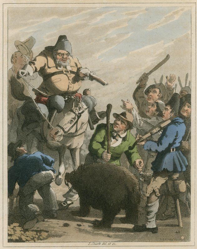 Ilustração de Hudibras por Samuel Butler de I Clark