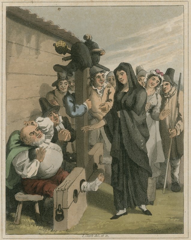Ilustração de Hudibras por Samuel Butler de I Clark