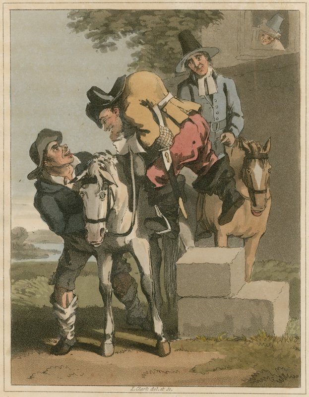 Ilustração de Hudibras por Samuel Butler de I Clark