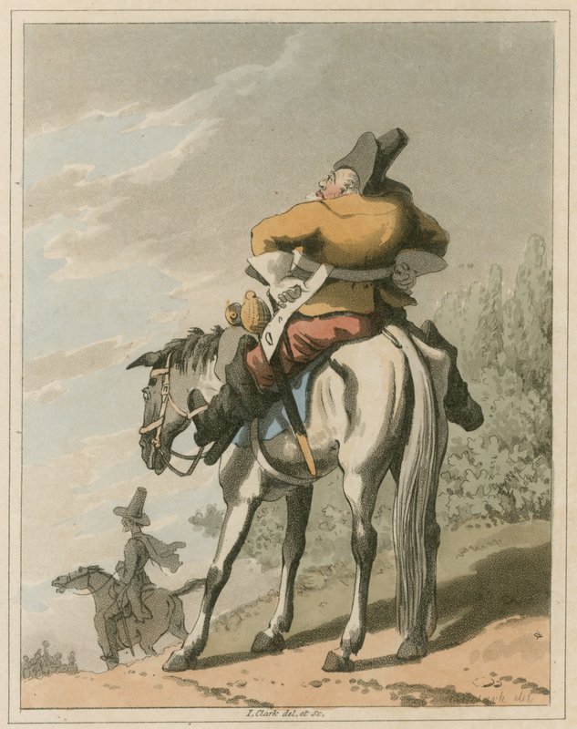 Ilustração de Hudibras por Samuel Butler de I Clark