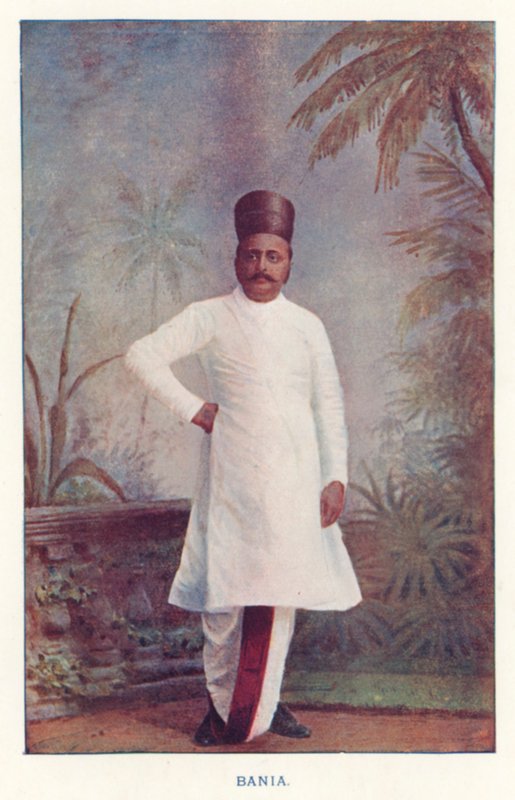Nativos da Índia: Bania (foto colorida) de Indian photographer