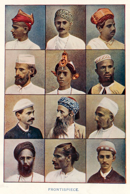 Nativos da Índia: Frontispício (foto colorida) de Indian photographer