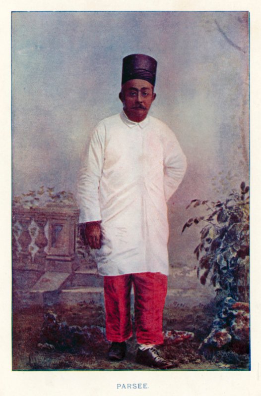 Nativos da Índia: Parsee (foto colorida) de Indian photographer