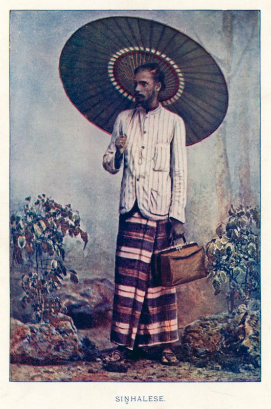 Nativos da Índia: cingalês (foto colorida) de Indian photographer