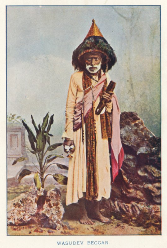 Nativos da Índia: Wasudev Beggar (foto colorida) de Indian photographer