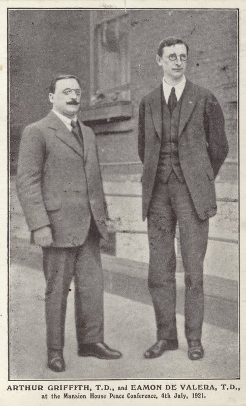 Arthur Griffith e Eamon de Valera de Irish Photographer
