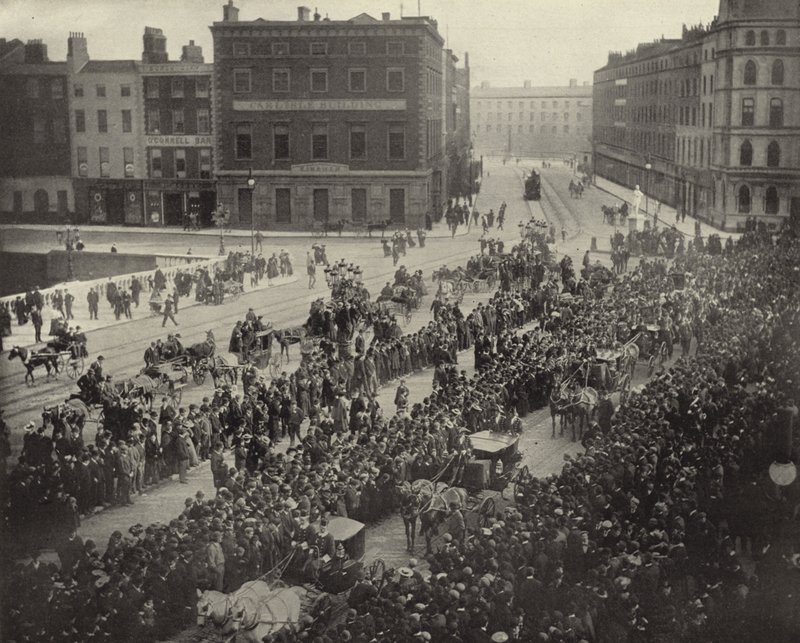 Parnell Memorial Procession, Dublin (foto a p/b) de Irish Photographer