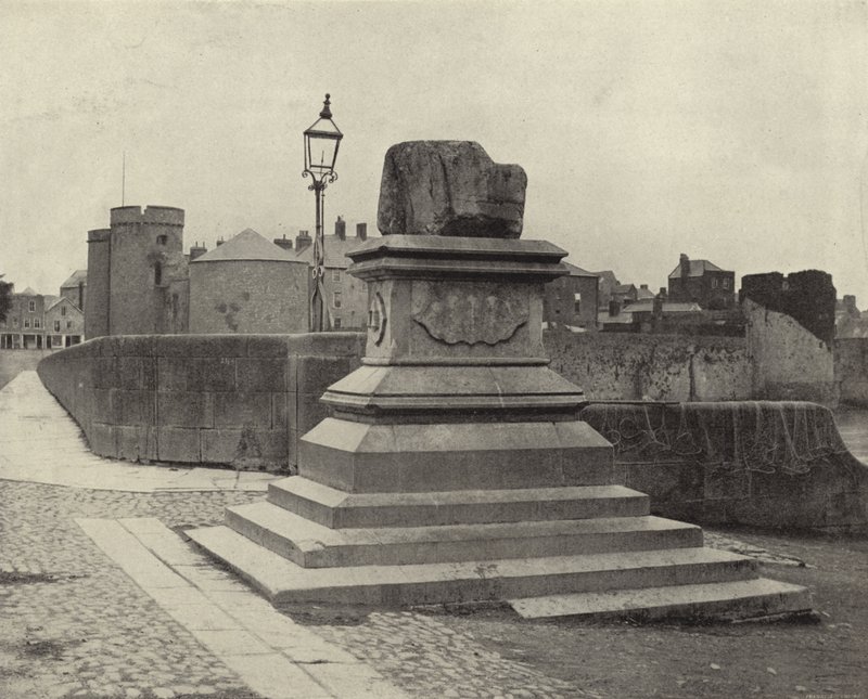 A Pedra do Tratado, Limerick (foto a p/b) de Irish Photographer