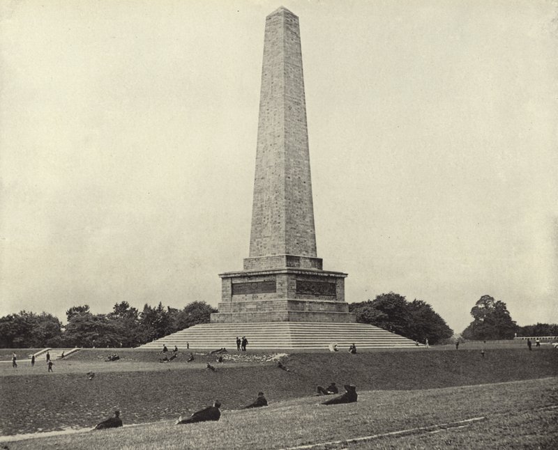 O testemunho de Wellington, Phoenix Park (foto a p/b) de Irish Photographer