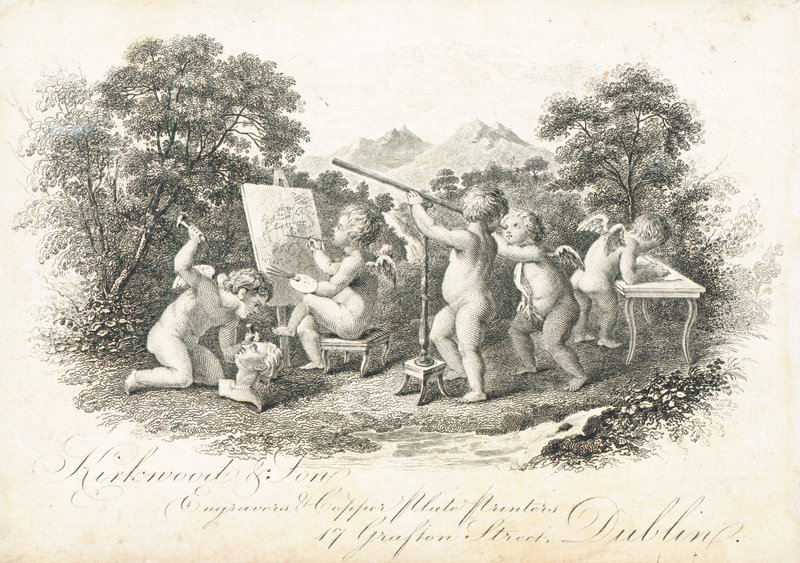 Cartão de comércio, Kirkwood & Son de Irish School