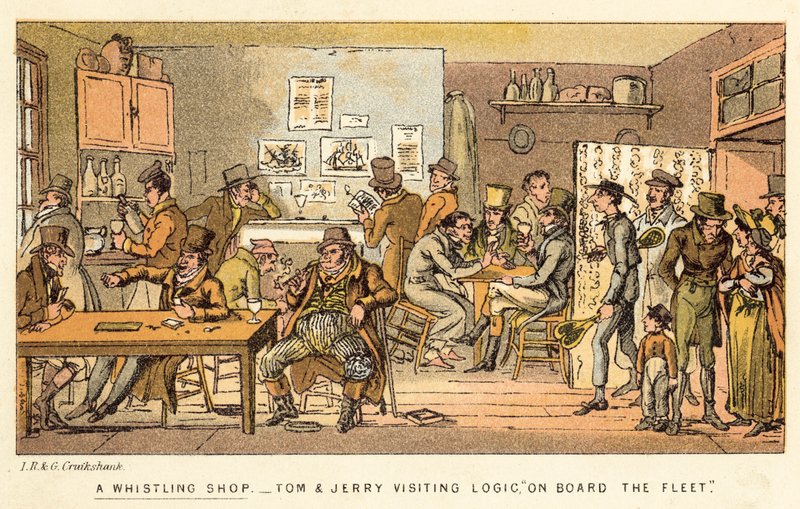 Uma loja de assobios de Isaac, Robert and George Cruikshank