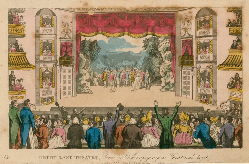 Teatro Drury Lane, Londres de Isaac, Robert and George Cruikshank