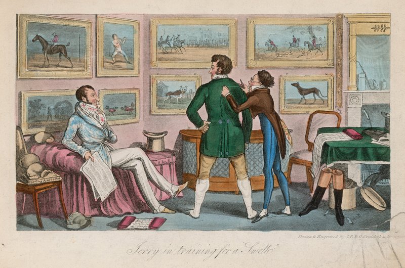 Jerry em treinamento para um swell de Isaac, Robert and George Cruikshank