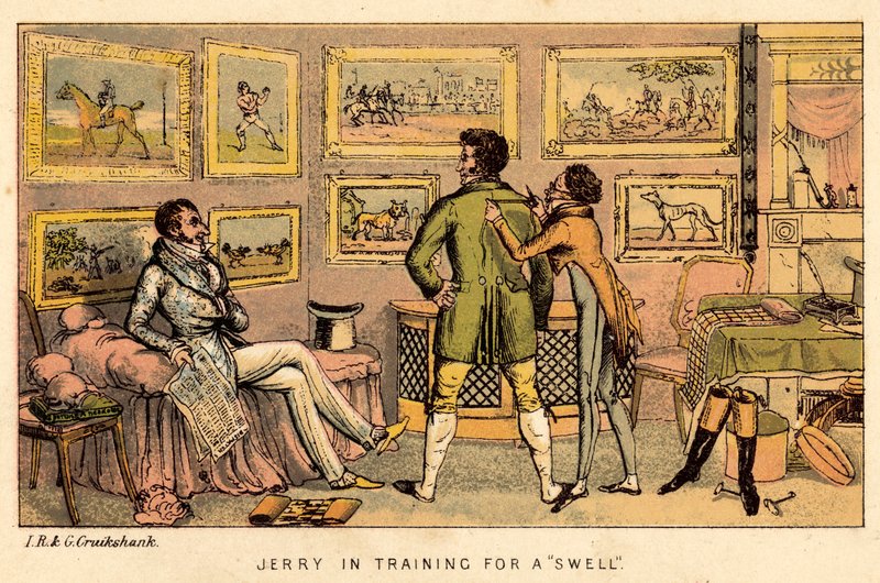 Jerry em treinamento para um swell de Isaac, Robert and George Cruikshank
