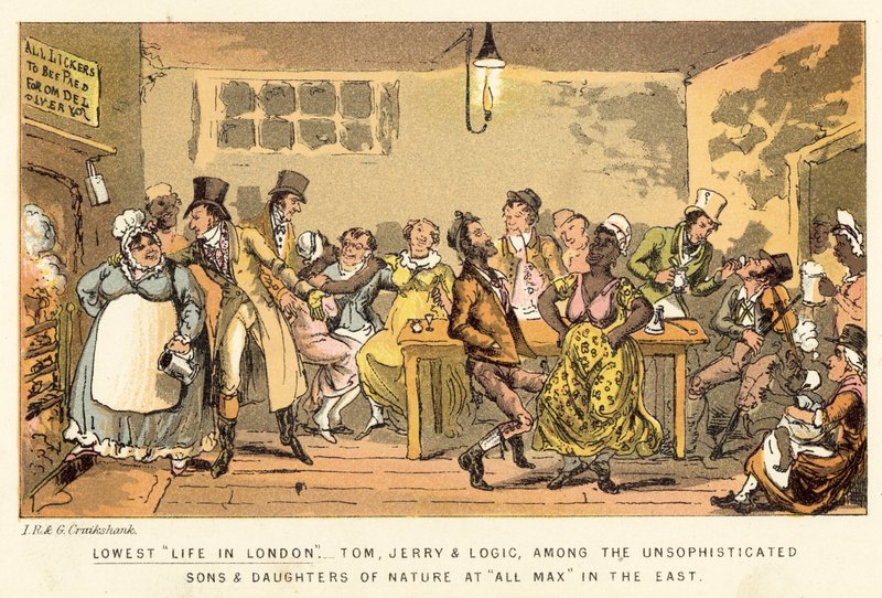 A mais baixa vida em Londres de Isaac, Robert and George Cruikshank