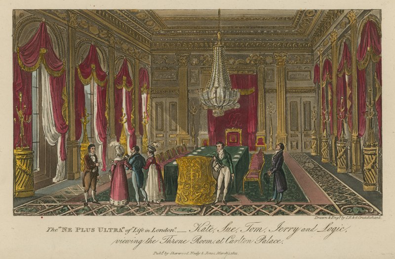O &39;Ne Plus Ultra&39; da vida em Londres de Isaac, Robert and George Cruikshank