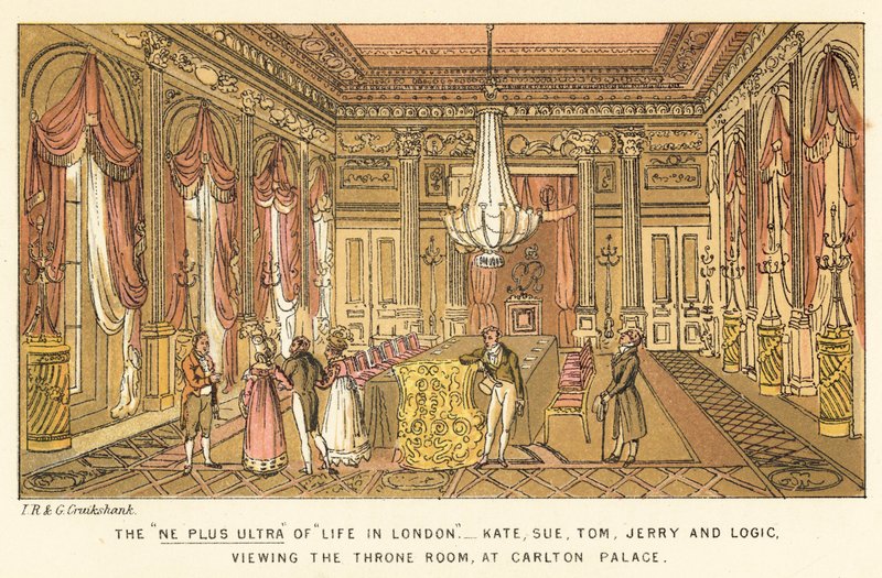 O Ne Plus Ultra da vida em Londres de Isaac, Robert and George Cruikshank