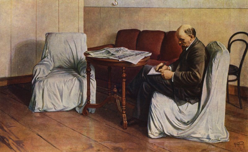 Lênin em Smolny (cor litho) de Isaak Israilevich (after) Brodsky