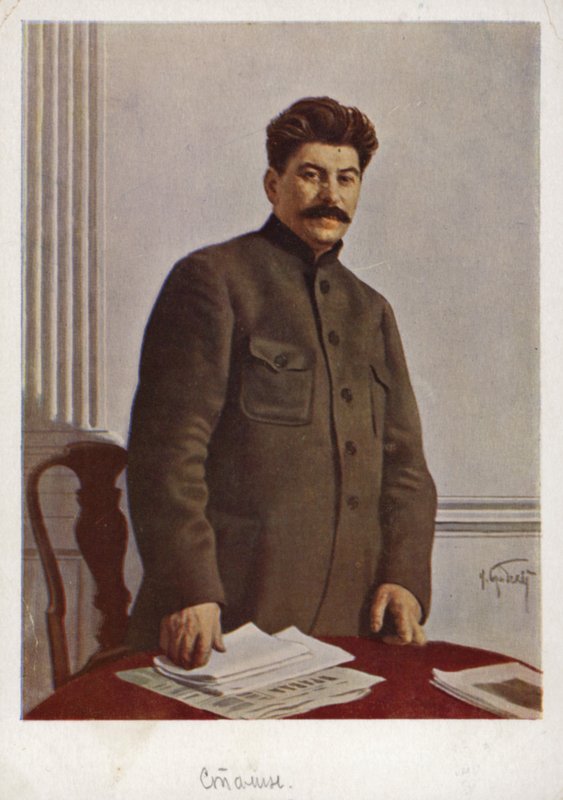 Joseph Stalin, líder bolchevique soviético de Isaak Israilevich Brodsky