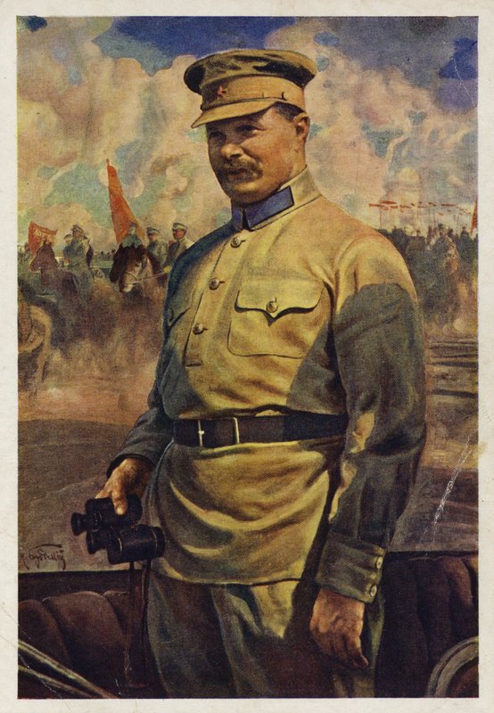 Mikhail Frunze, comandante do Exército Vermelho durante a Guerra Civil Russa, na década de 1920 de Isaak Israilevich Brodsky