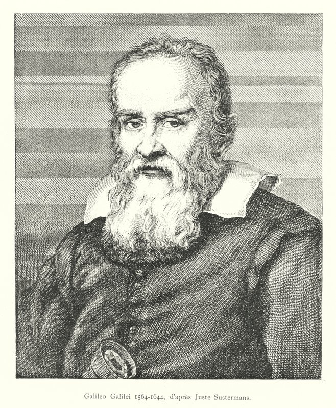 Galileo Galilei 1564-1644, Apenas Sustermans dapres de Italian School