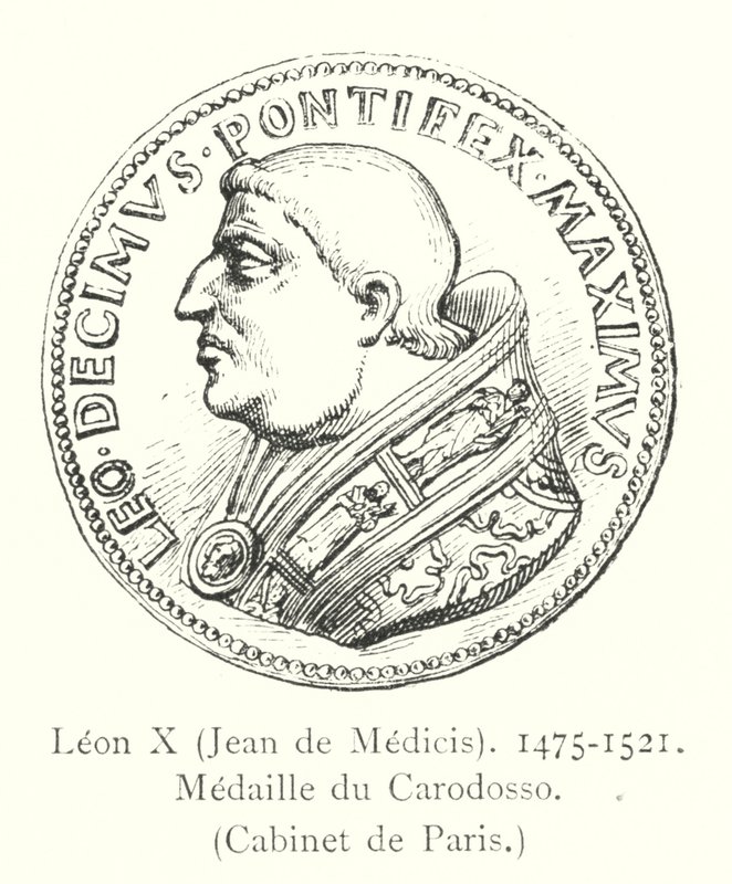 Leon X, João de Médicis, 1475-1521, Medalha Carodosso, Gabinete de Paris de Italian School