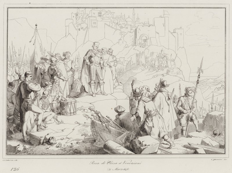 Reza de Clissa Veneziani, 1648 de Italian School
