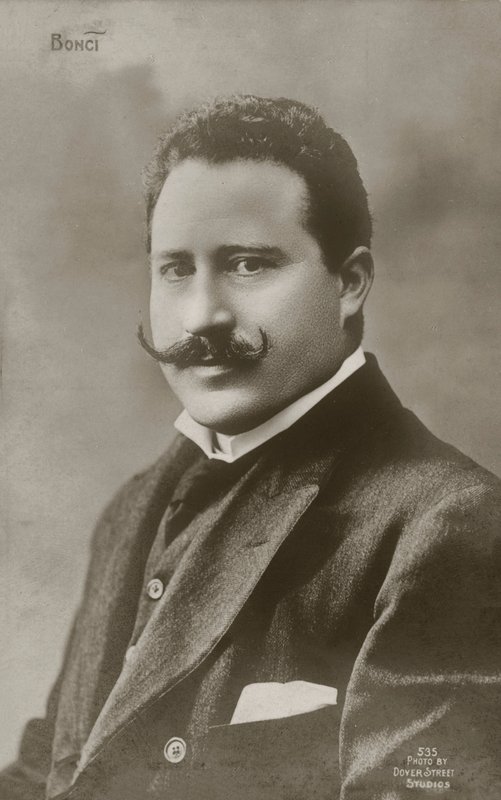 Alessandro Bonci, cantor de ópera italiano (fotografia a preto e branco) de Italian Photographer