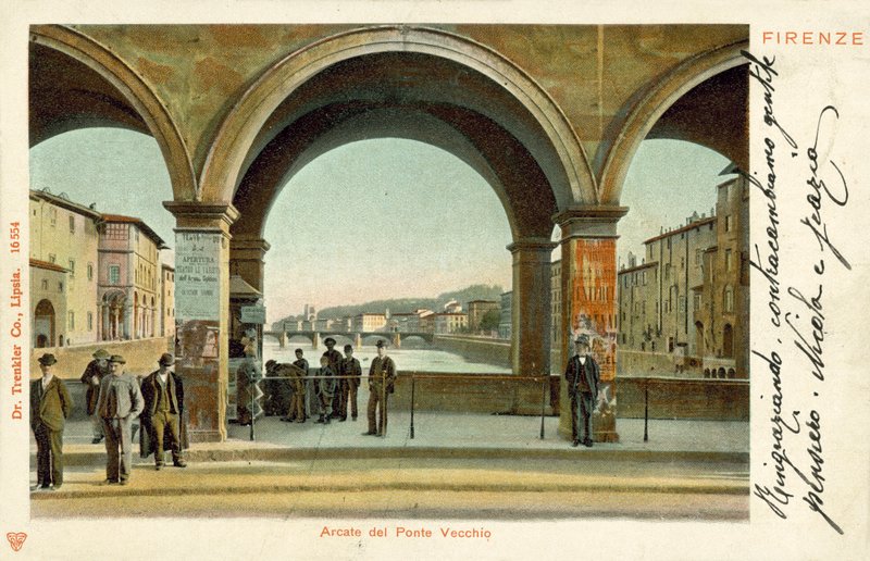 Arcada da Ponte Vecchio, Florença de Italian Photographer