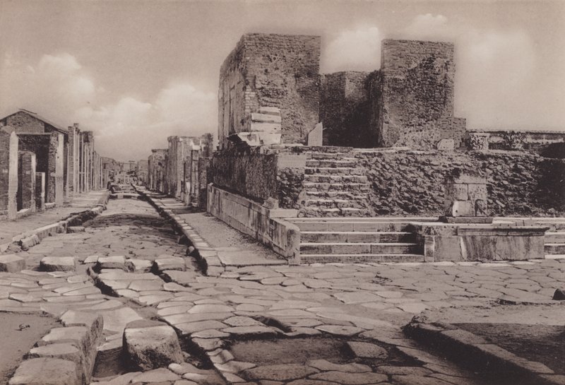 Empio Della Fortuna, Templo da Fortuna (foto a p/b) de Italian Photographer